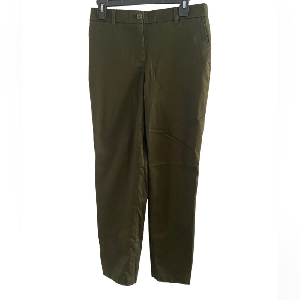 Talbots Dark Green Straight Leg Chino Pants